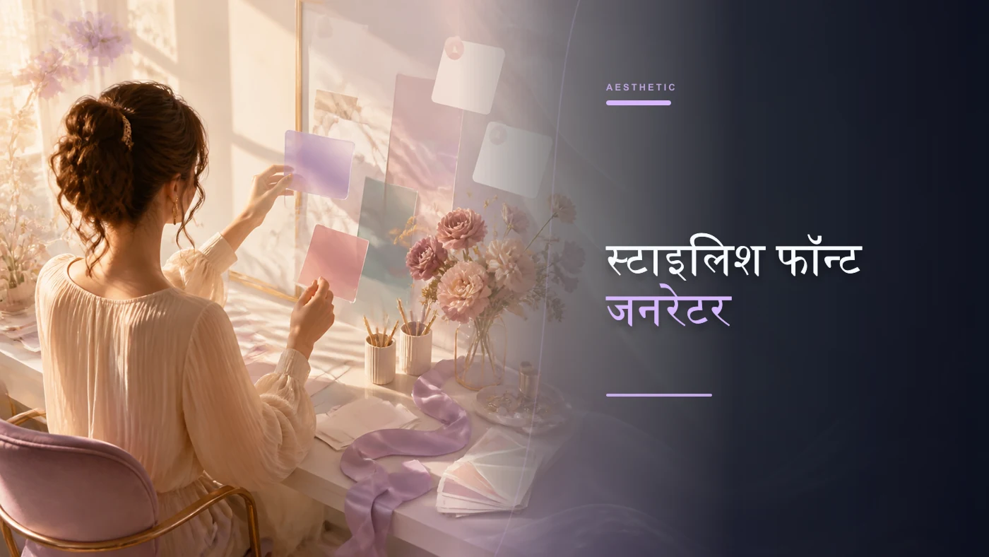 स्टाइलिश फॉन्ट जनरेटर banner artwork