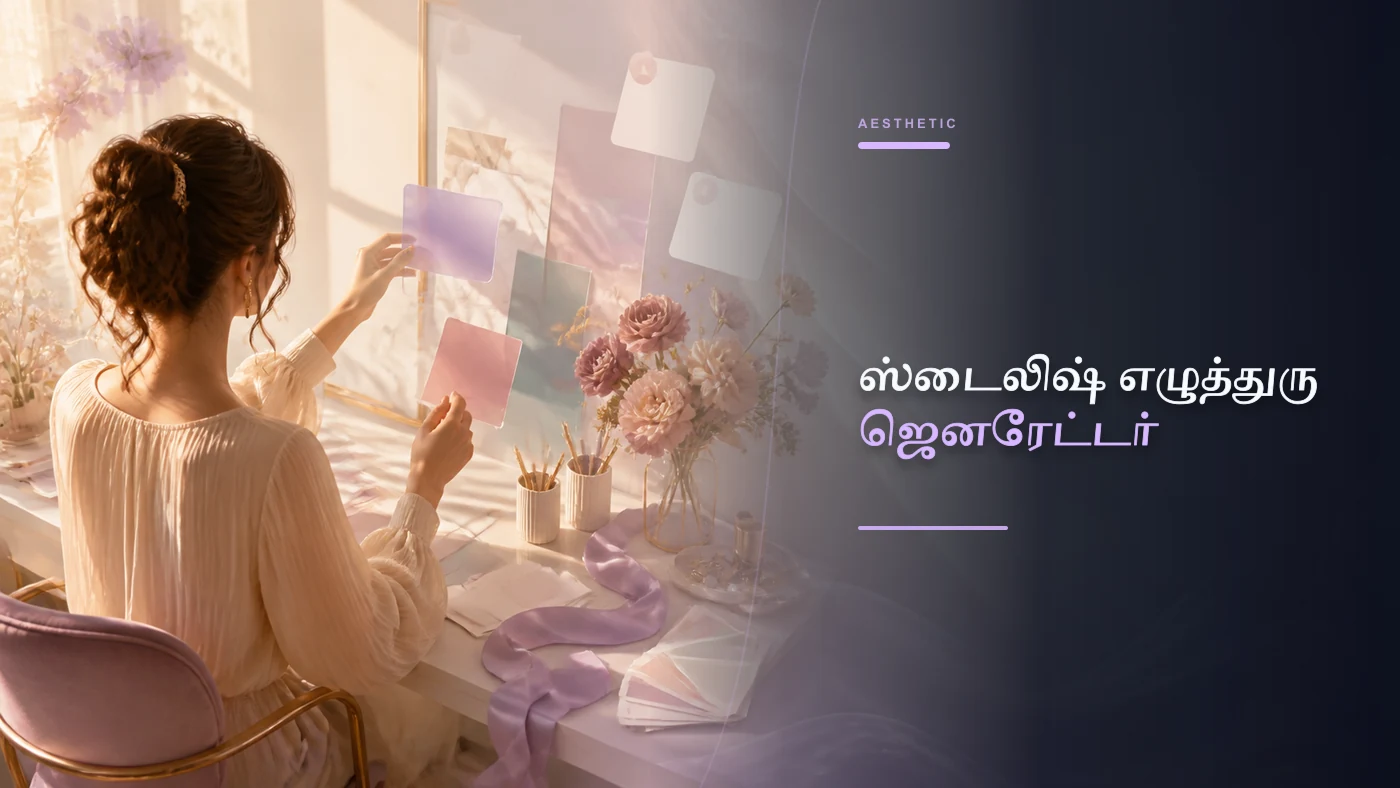 ஸ்டைலிஷ் எழுத்துரு ஜெனரேட்டர் banner artwork