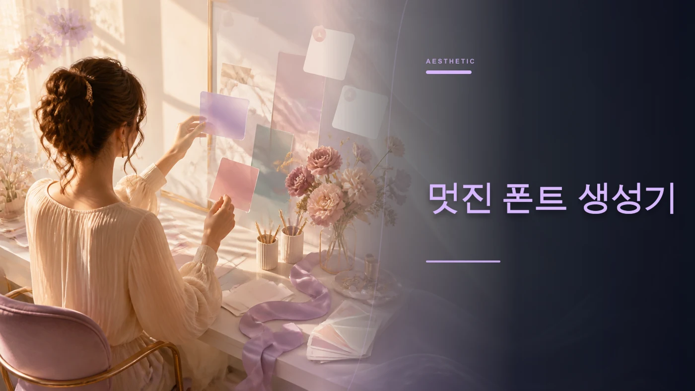 멋진 폰트 생성기 banner artwork