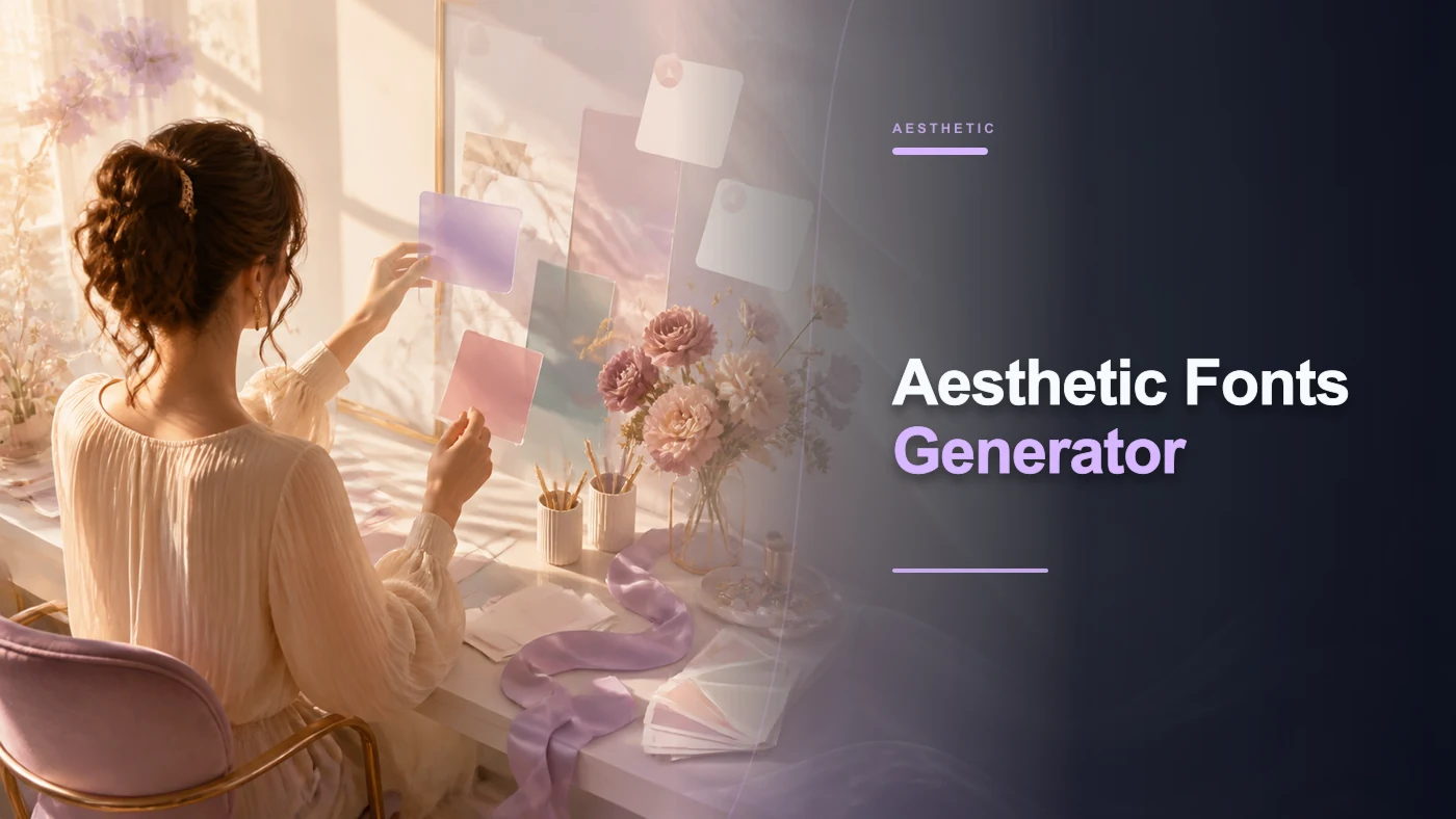 Aesthetic Fonts Generator banner artwork