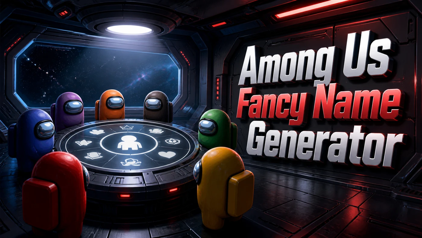 Among Us Fancy Name Generator banner artwork