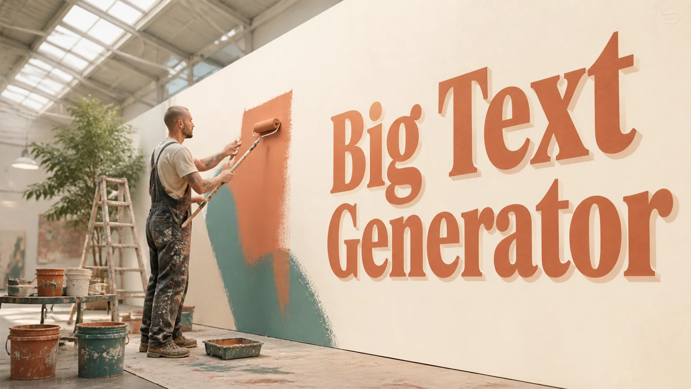 Big Text Generator banner artwork