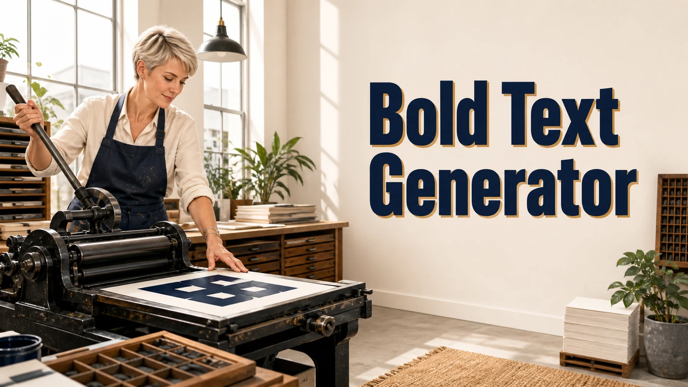 Bold Text Generator banner artwork