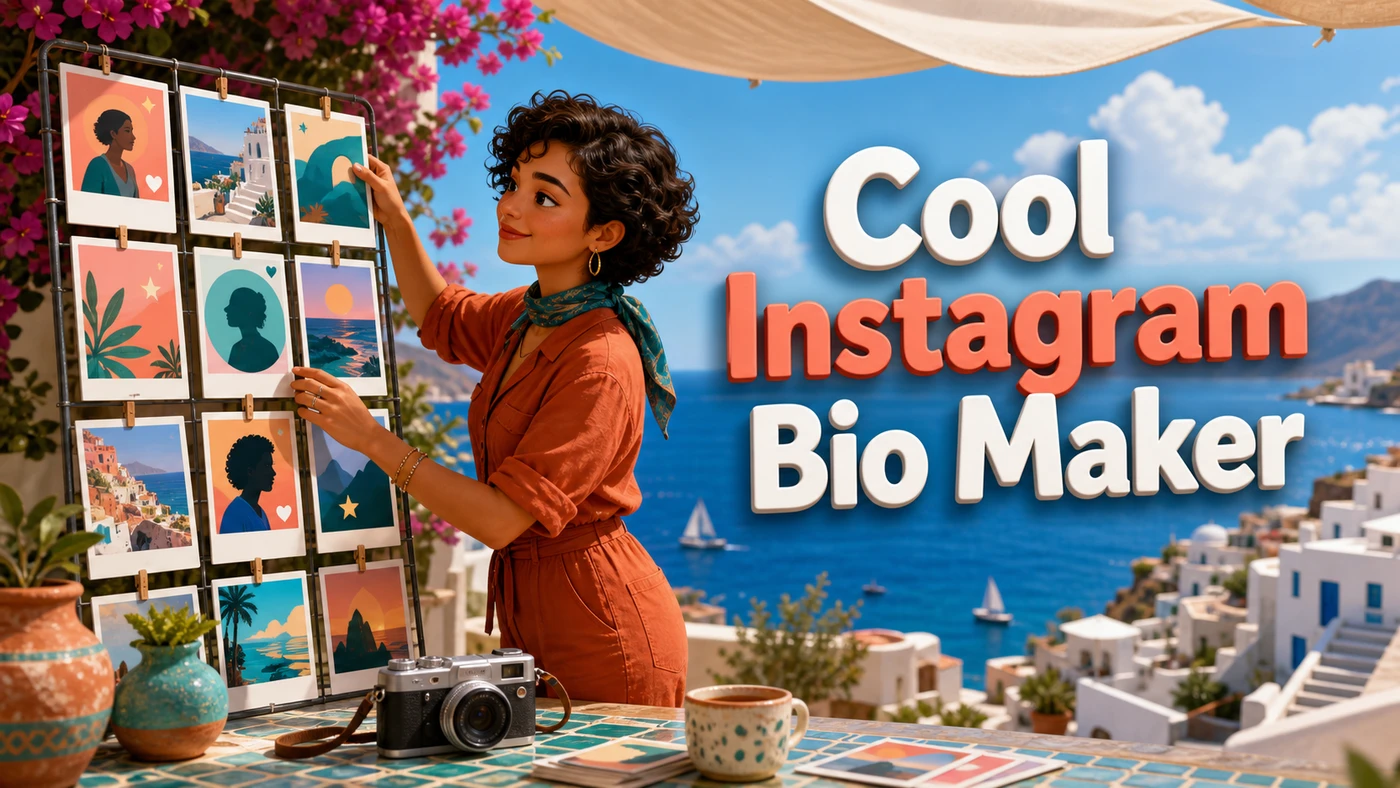 Cool Instagram Bio Maker banner artwork