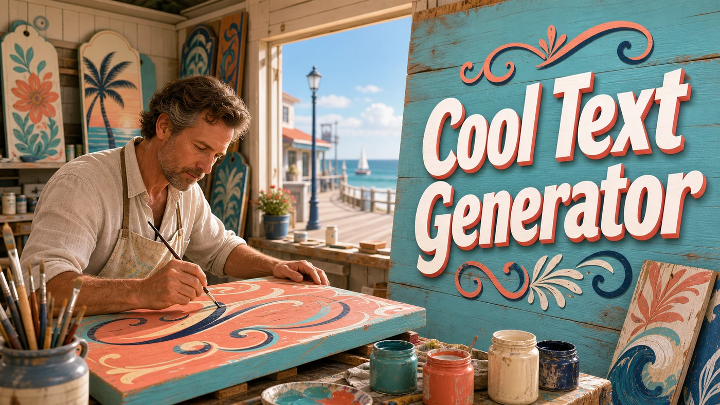 Cool Text Generator banner artwork