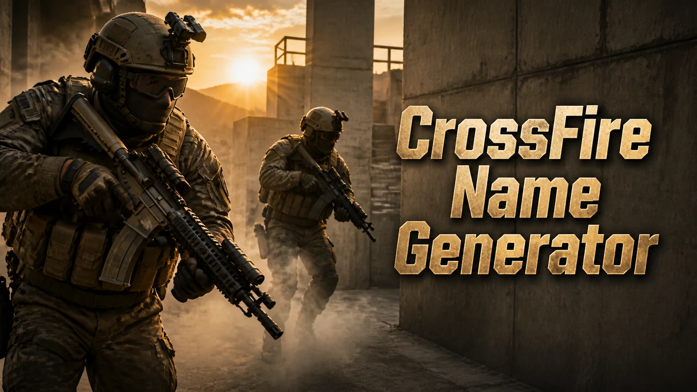 CrossFire Name Generator banner artwork