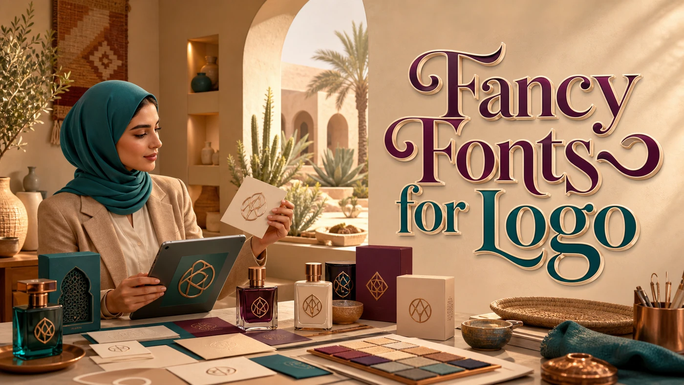 Fancy Fonts for Logo banner artwork