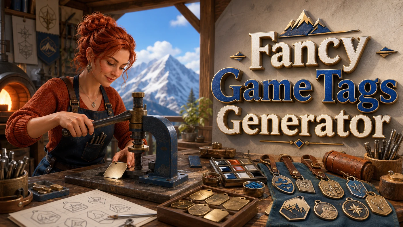 Fancy Game Tags Generator banner artwork