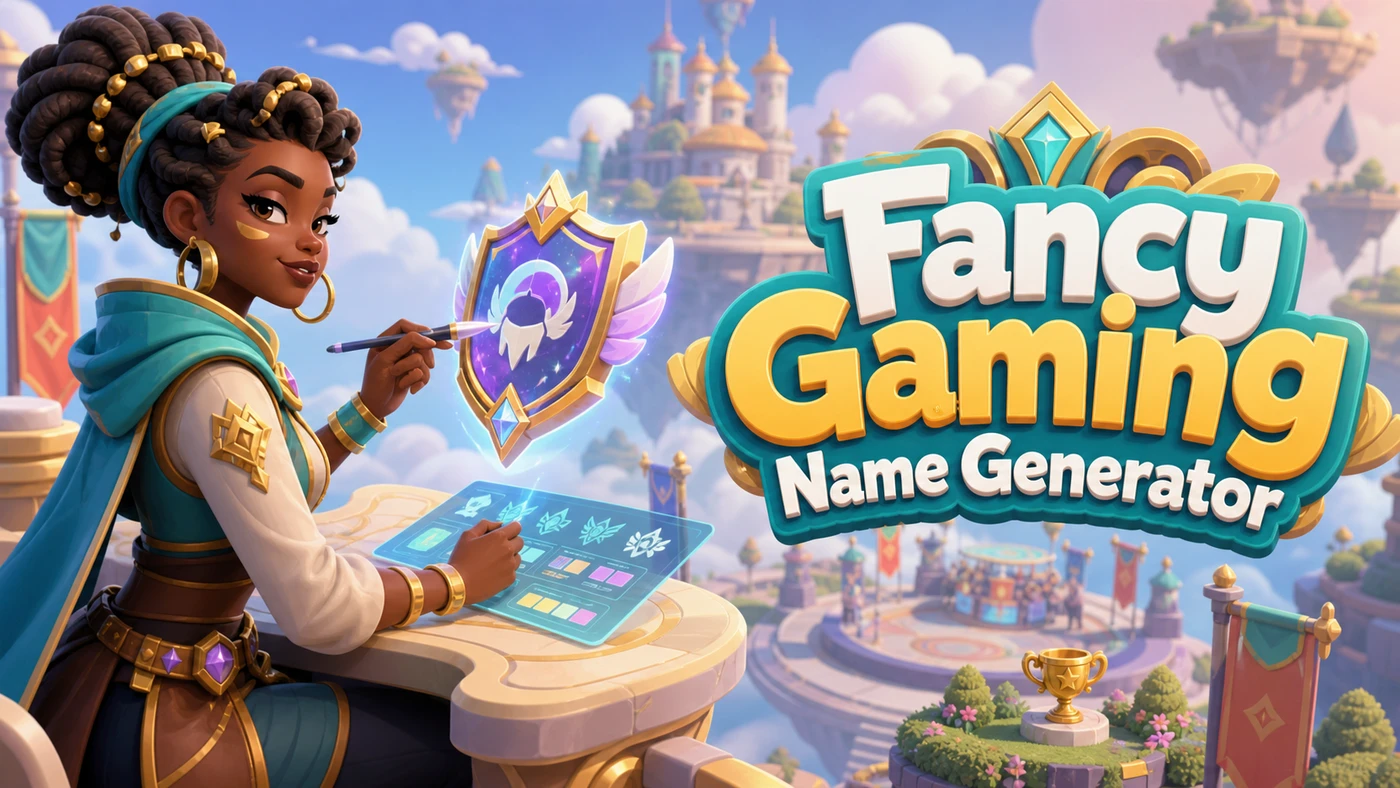 Fancy Gaming Name Generator banner artwork