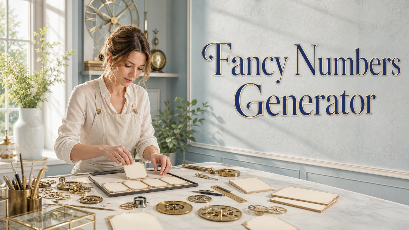 Fancy Numbers Generator banner artwork