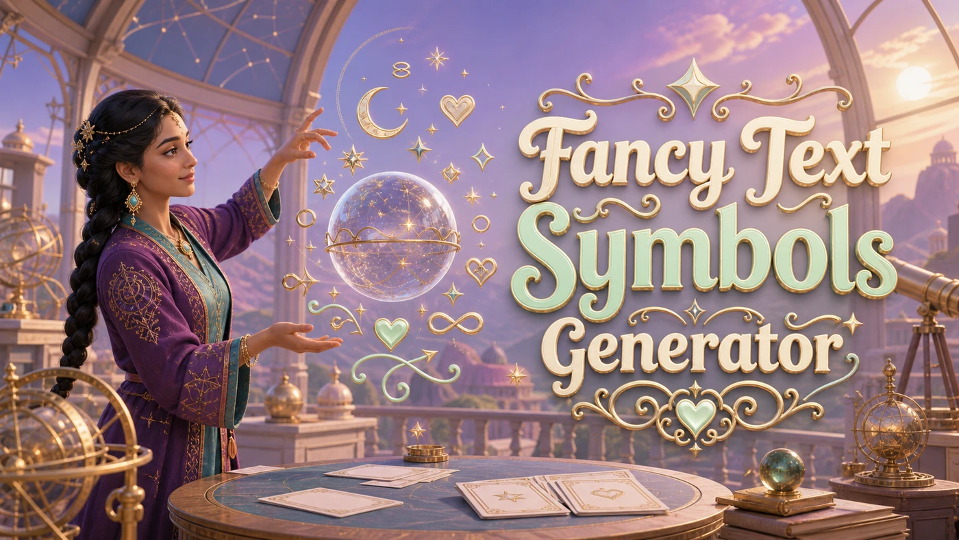 Fancy Text Symbols Generator banner artwork