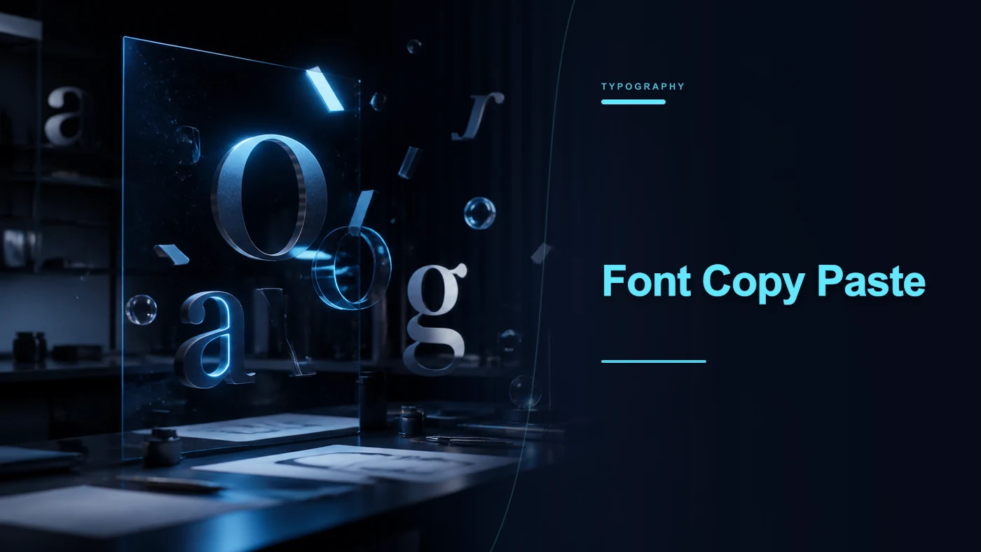 Font Copy Paste banner artwork
