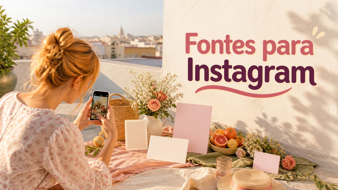 Fontes para Instagram banner artwork