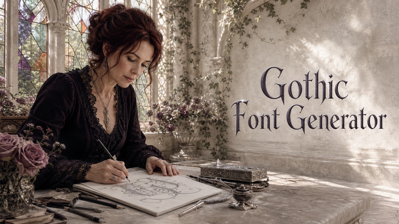 Gothic Font Generator banner artwork