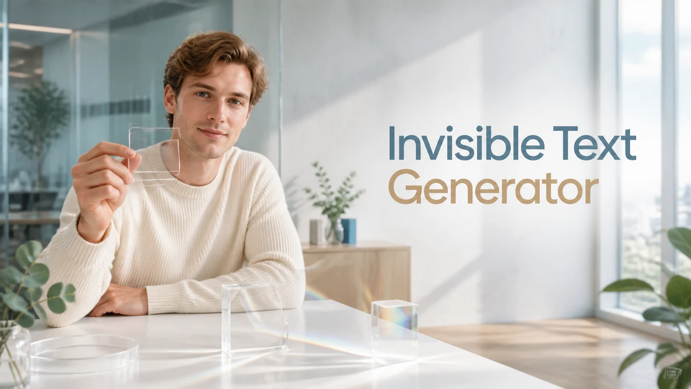 Invisible Text Generator banner artwork