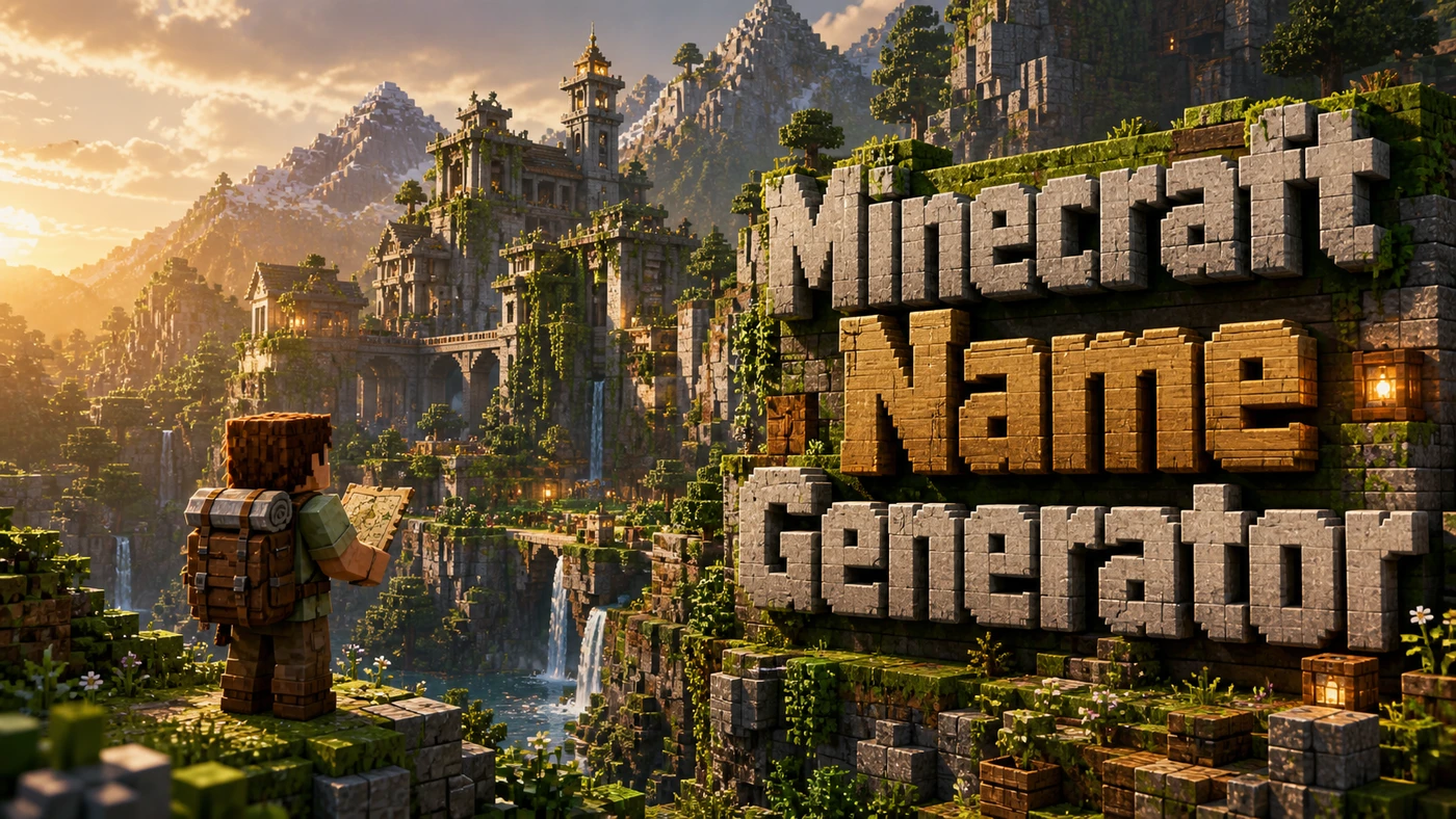 Minecraft Name Generator banner artwork