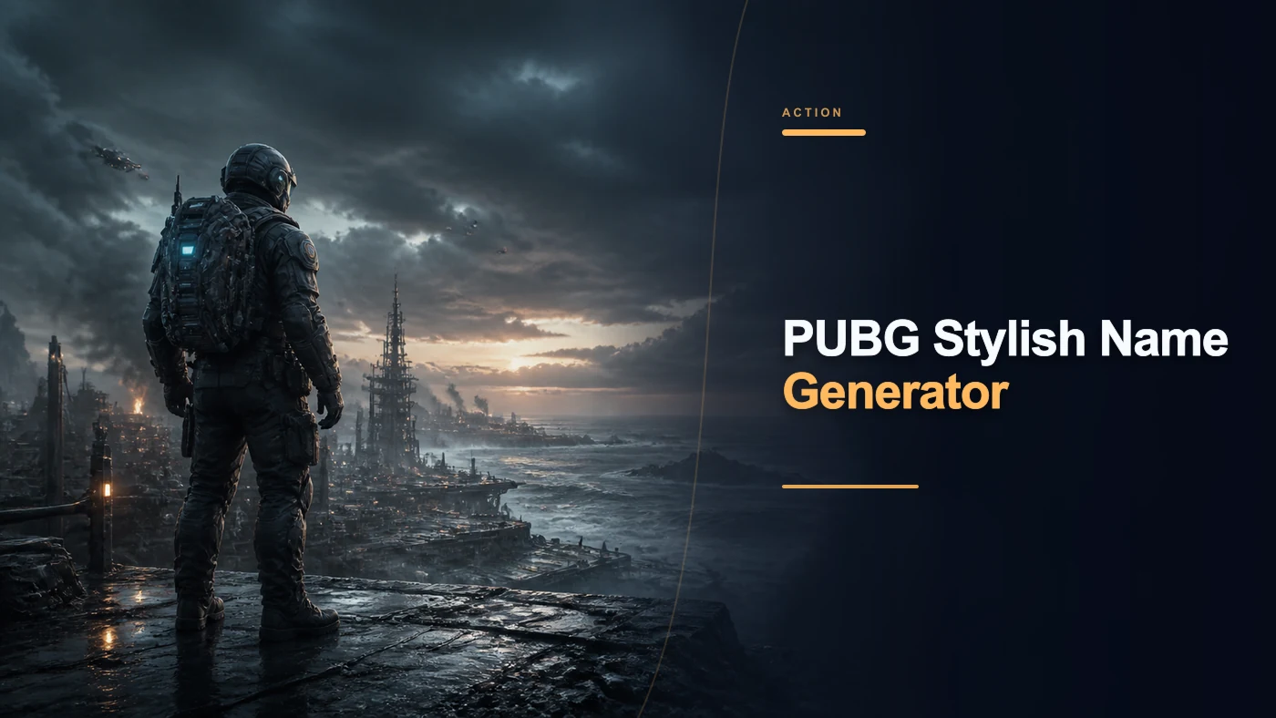 PUBG Stylish Name Generator banner artwork