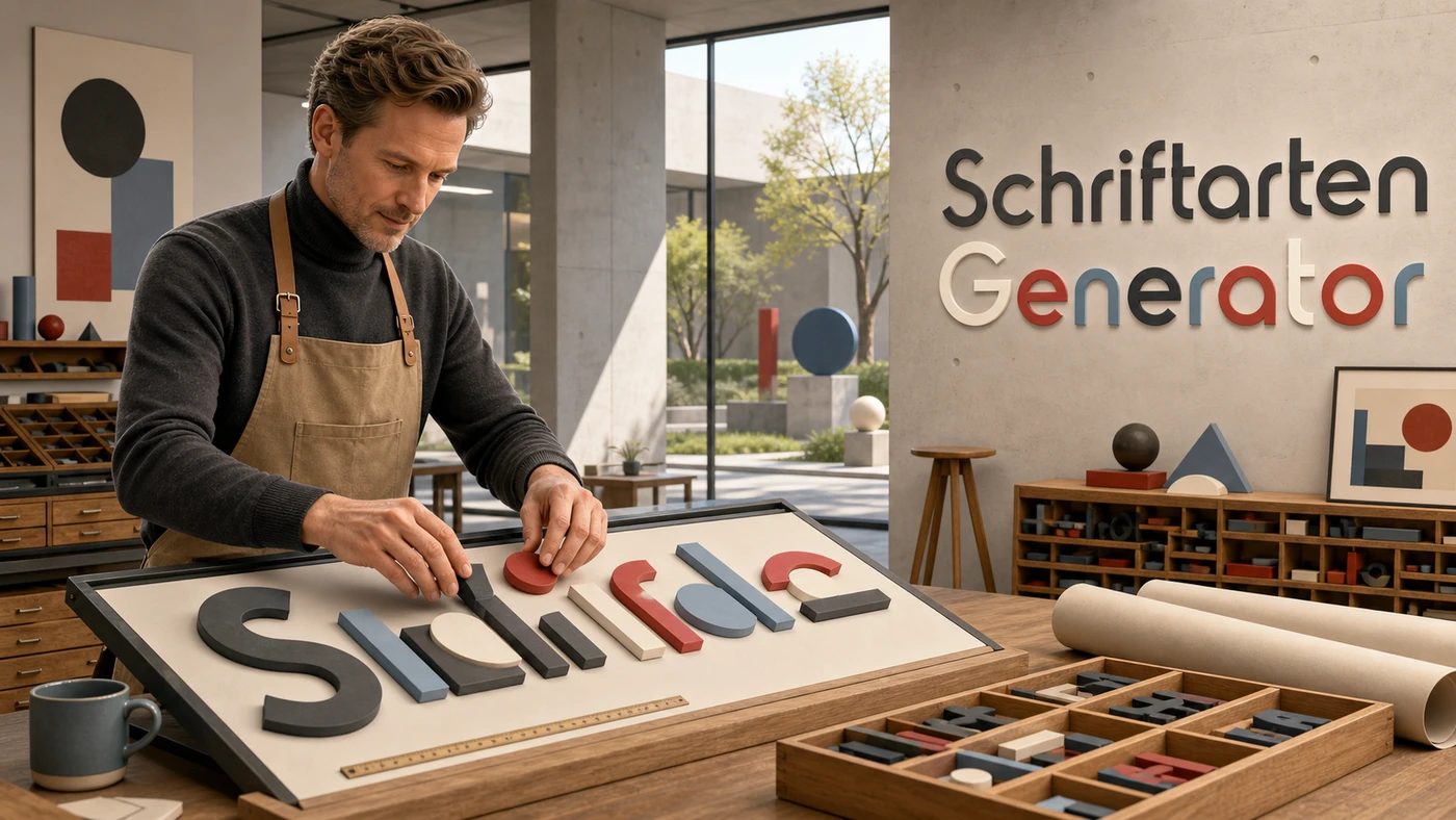 Schriftarten Generator banner artwork