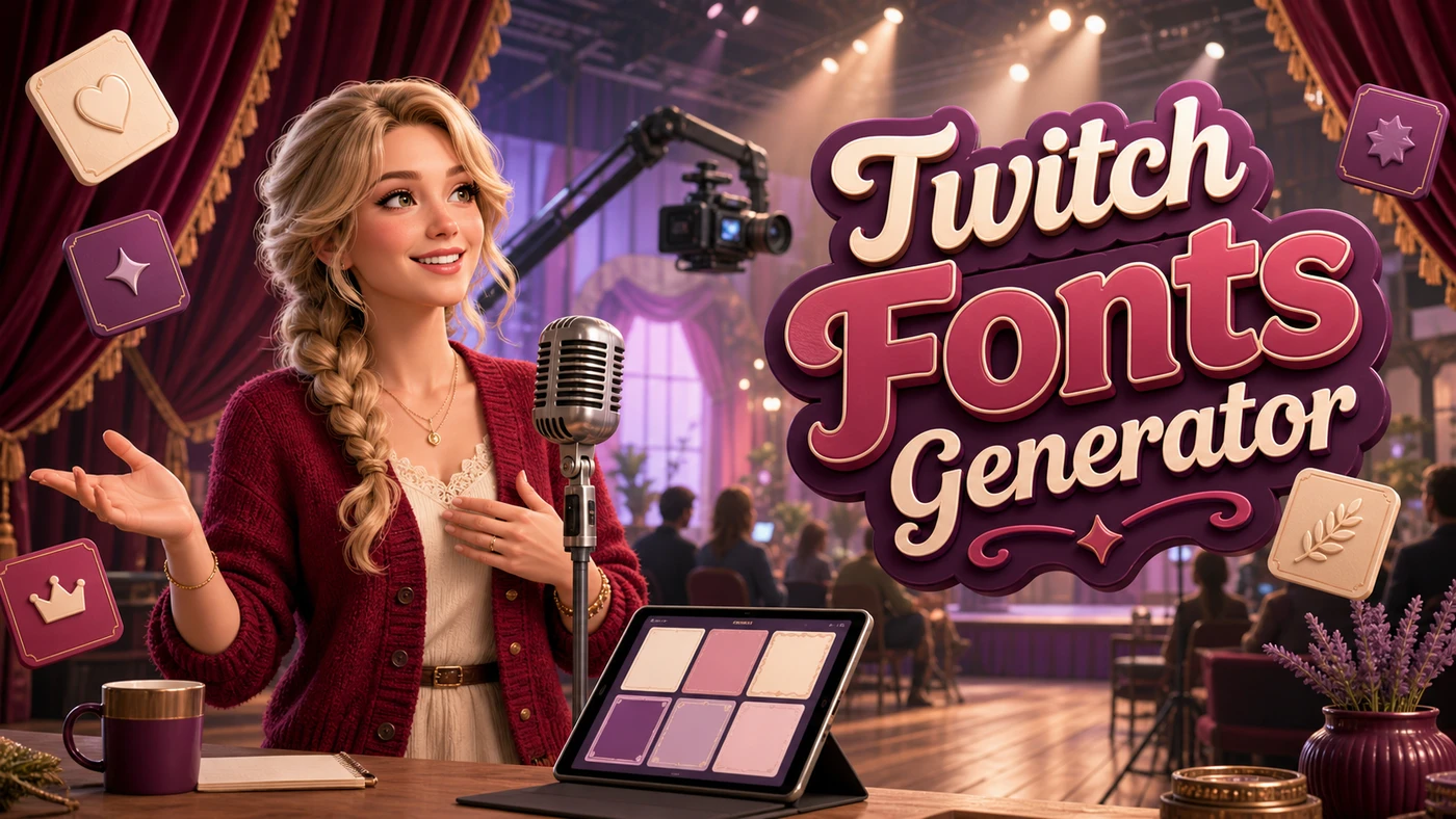 Twitch Fonts Generator banner artwork