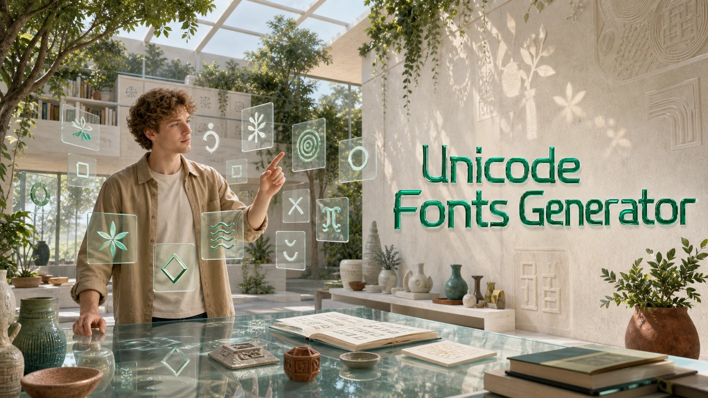 Unicode Fonts Generator banner artwork