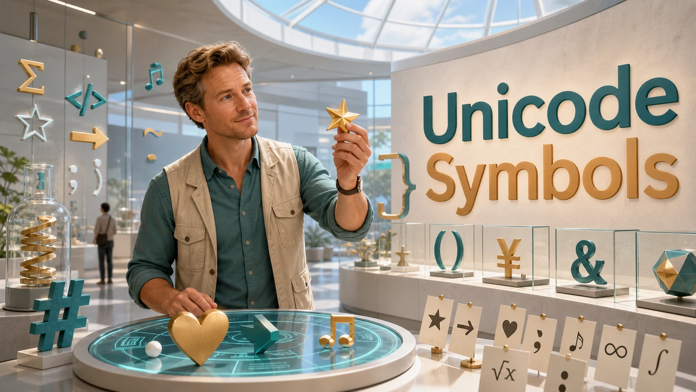 Unicode Symbols banner artwork
